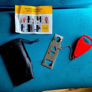 Portable door lock for extra security